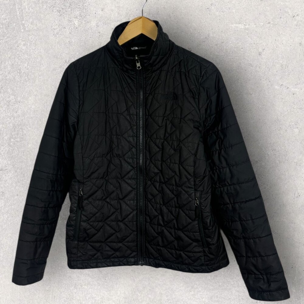 The North Face Black Lightweight Quilted Jacket Womens Size Medium Insulated Coa